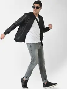 Crimsoune Club Men Black Water Resistant Bomber Jacket