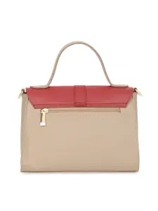 Fastrack Maroon PU Structured Satchel