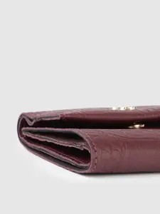 Baggit Women Textured Three Fold Wallet