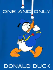 KUCHIPOO Boys Blue Graphic Printed Hooded Sweatshirt