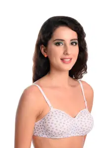 Designer Bugs Pack of 3 Blue & Yellow T-Shirt Bra - Lightly Padded