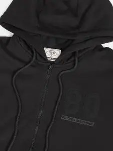 Flying Machine Men Black Cotton Sweatshirt