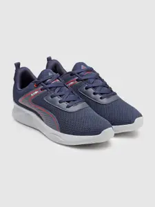 Action Men Navy Blue Mesh Running Non-Marking Shoes