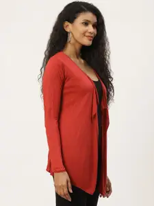 Trend Arrest Women Rust Solid Shrug