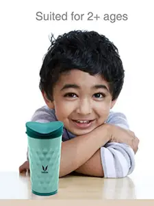Vaya Green Textured Double-Walled Vacuum Insulated Stainless Steel Water Bottle 350 ml
