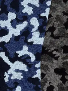 MARC Men Pack Of 2 Patterned Cotton Calf Length Socks