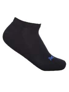 MARC Men Set Of 3 Black & White Solid Ankle Length Cotton Socks