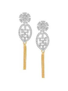 aadita Gold-Toned Contemporary Studs Earrings