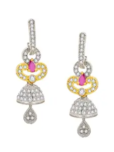 aadita Gold-Toned Contemporary Studs Earrings