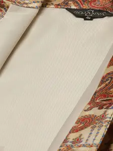 SOJANYA Men Silk Blend Printed Nehru Jacket