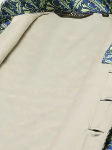 SOJANYA Men Silk Blend Printed Nehru Jacket