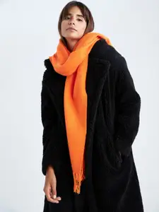 DeFacto Women Orange Solid Scarf