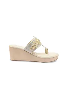 Rocia Embellished Ethnic Wedge Heels