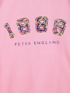 Peter England Boys Typography Printed Cotton Sweatshirt