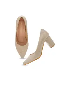 DressBerry Printed Block Pumps