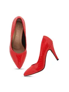 DressBerry Women Red Solid Pumps