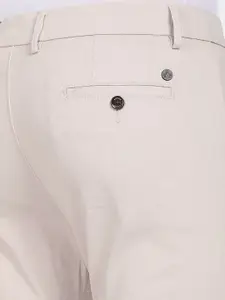 Arrow Sport Men Beige Bronson Slim Fit Solid Casual Trousers