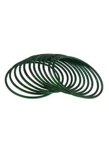 Efulgenz Set Of 24 Green Bangle