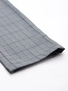 Louis Philippe Ath.Work Louis Philippe Ath Work Men Checked Super Slim Fit Trousers