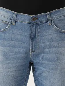 Lee Men Blue Bruce Skinny Fit Heavy Fade Stretchable Jeans