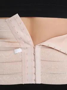 Flenzy Women Beige Textured Tummy Shapewear