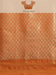 Silk Land Floral Zari Art Silk Kanjeevaram Saree