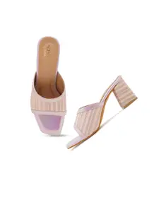SCENTRA Purple Block Heels