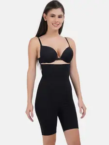 Hill Islands Women Black Tummy & Thigh Shapewear