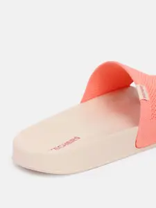 Skechers Women Textured Side Lines 2 Stretch Time Sliders