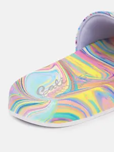 Skechers Women Multicoloured POP UPS - LOVELY MAR Printed Sliders
