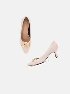 DressBerry Pink Kitten Pumps Heels