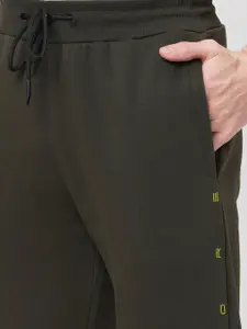 Sweet Dreams Men Olive Green Solid Joggers