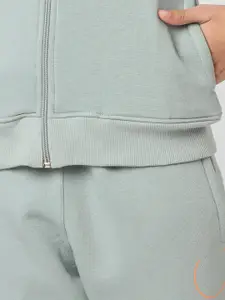 Sweet Dreams Girls Sea Green Front Open Sweatshirt