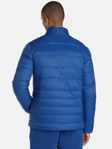 one8 x PUMA Men Blue Brand Logo Outdoor Reversible Slim Fit Puffer Jacket