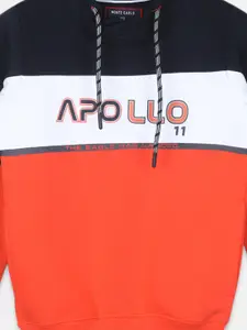 Monte Carlo Boys Orange Colourblocked Sweatshirt