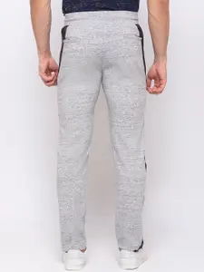 Status Quo Men Grey Printed Cotton Track Pant