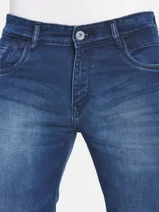 Monte Carlo Men Blue Skinny Fit Heavy Fade Jeans