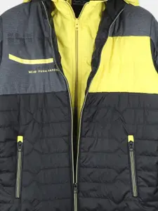 Monte Carlo Boys Black Yellow Colourblocked Padded Jacket