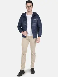 Monte Carlo Men Navy Blue Quilted Jacket