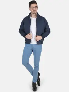 Monte Carlo Men Navy Blue Bomber Jacket