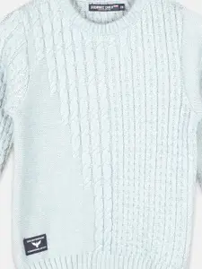 Monte Carlo Boys Teal Cable Knit Pullover