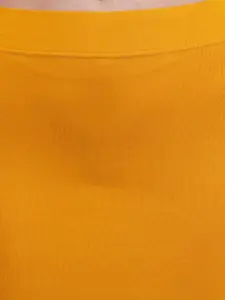 Hill Islands Mustard Yellow Saree Shapewear