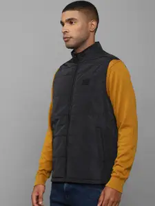 Allen Solly Men Black Sleeveless Padded Jacket