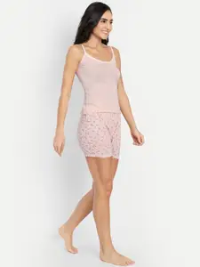 BLAZON Women Sleeveless Pure Cotton Night suit