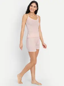 BLAZON Women Sleeveless Pure Cotton Night suit