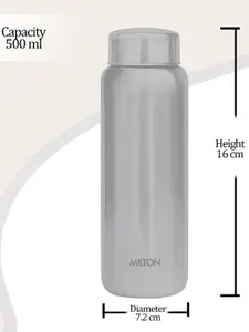 Milton Aqua 500 Pink Stainless Steel Water Bottle 500 ml