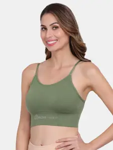 Amour Secret Green Removable Lightly Padded Sports Bra