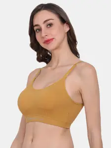 Amour Secret Mustard Yellow Removable Lightly Padded Sports Bra
