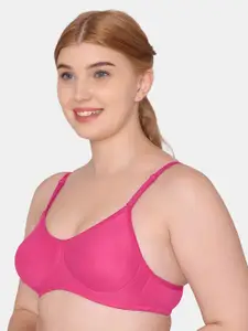 KOMLI Pink Pack Of 2 Seamless Non-Padded Bra