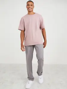 Styli Men Straight Fit Open Hem Sweat Pants